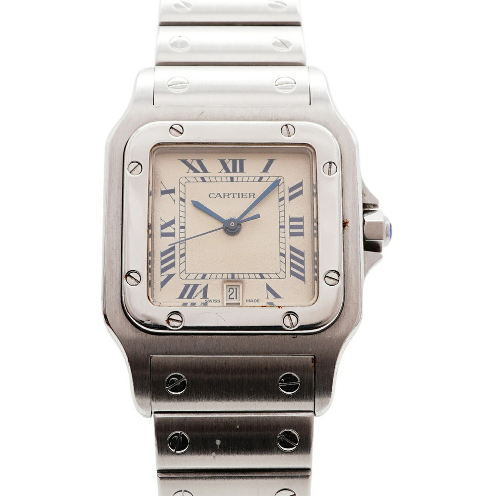 Cartier Santos Galbee LM W20018D6 Ivory Dial Men's Watch